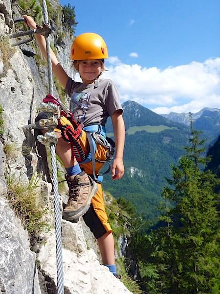 Outdoor mit Kindern – Klettersteige